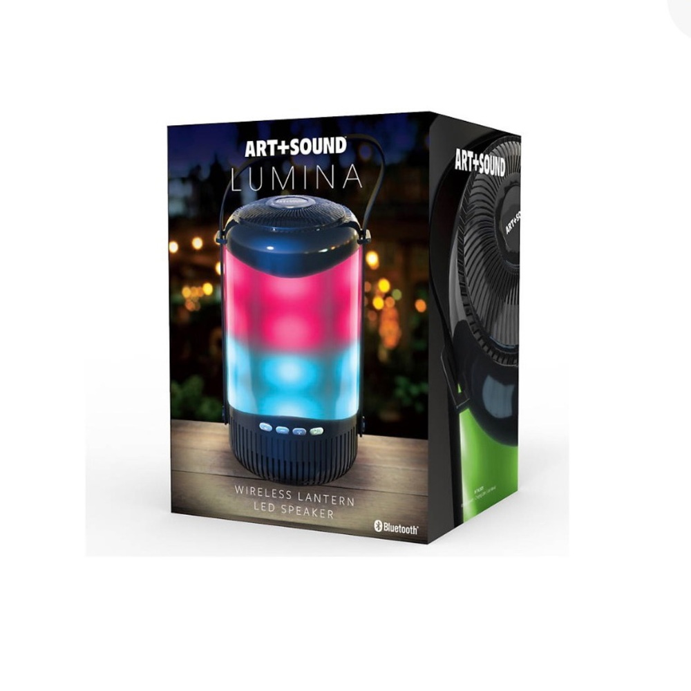 Speaker with an LED light from Art + Sound will be a hangout essential.
